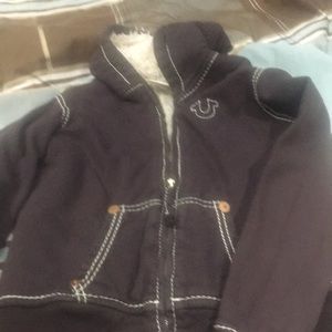 True Religion Shirts & Tops - Large True religion kids fur-lined zip up hoodie True Religion Shirts & Tops - Large True religion kids fur-lined zip up hoodie